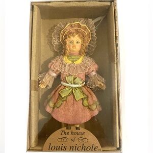 Vintage Kurt Adler Louis Nichole NIB Victorian Doll Christmas Ornament